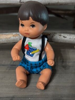 Mattel Barbie Vintage Back To School BOY Doll 1976 INDONESIA W/ Original Cloths